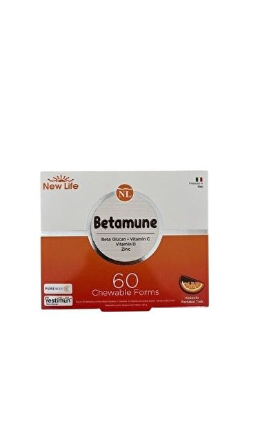 New Life Betamune 60 Çiğneme Tableti