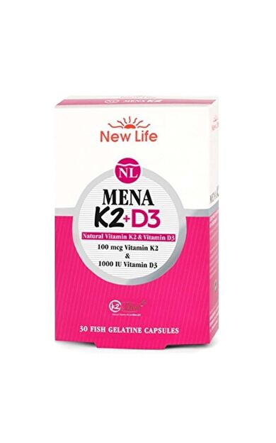 New Life Mena K2+D3 30 Kapsül