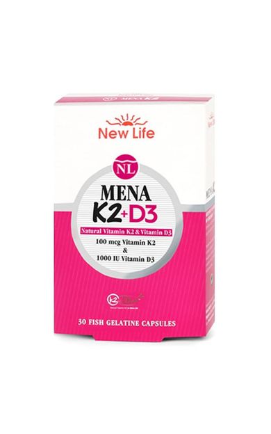 New Life Mena K2 + D3 Kapsül 30 luk