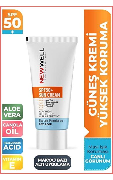 Güneş Kremi Yüksek Koruma Spf 50+ Aloe Vera