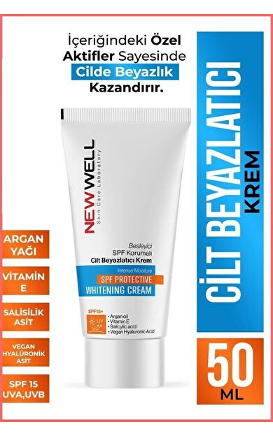 Besleyici SPF Korumalı Cilt Beyazlatıcı Krem 50ML