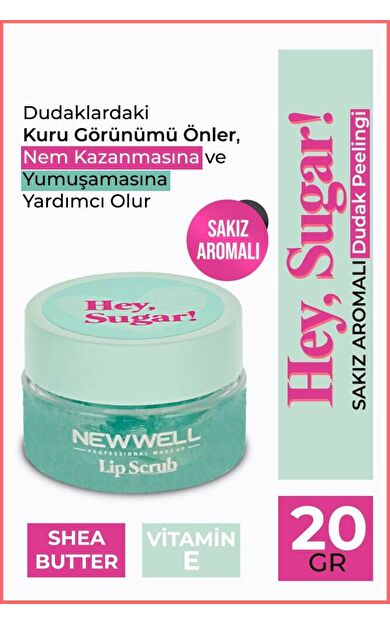 Hey Sugar! Sakız Aromalı Dudak Peelingi 20gr