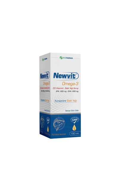 Newvit Omega 3 D3 Vitaminli Balık Yağı Şurup 150ml