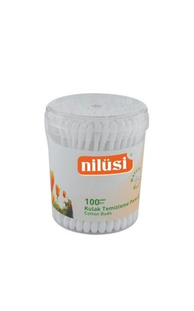 Nilüsi Yuvarlak Kutu Kulak Temizleme Pamuğu 100'Lü