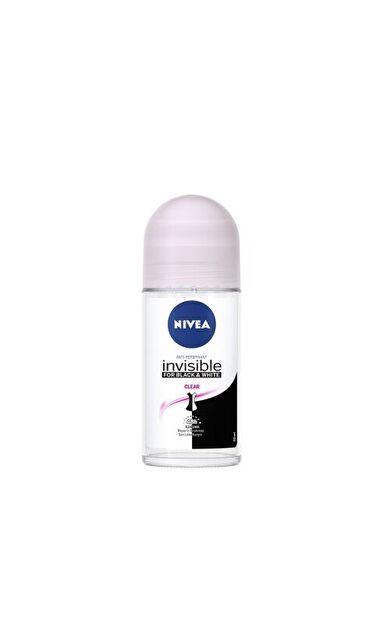 Nivea Deodorant Roll-On Invisible For Black&White Clear Kadın 50 Ml