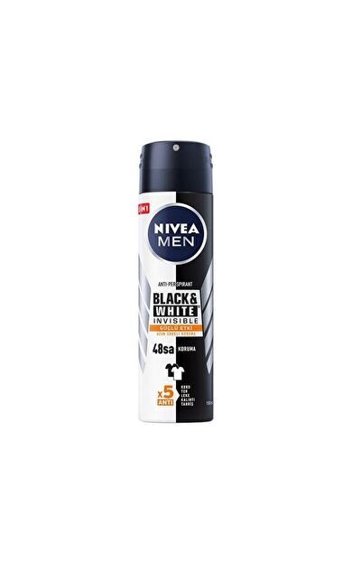 Nivea Deodorant Sprey Invisible Black&White Güçlü Etki Erkek 150 Ml
