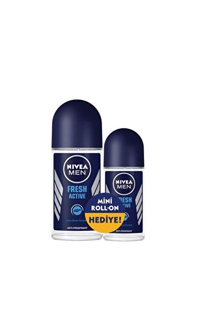 Nivea Deodorant Roll-On Fresh Erkek 50 Ml + Mini Roll-On 25 Ml Set