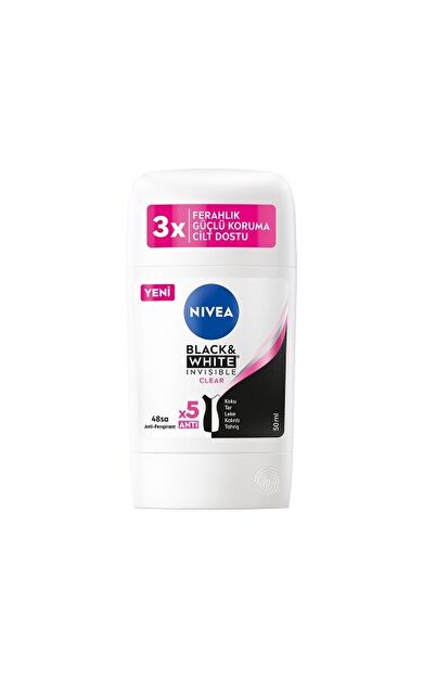 Nivea Deo Stick İnvisible Black&White Clear Kadın 50 Ml