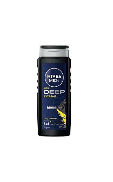 Nivea Men Deep Extreme 3'ü 1 Arada Erkek Duş Jeli 500 Ml
