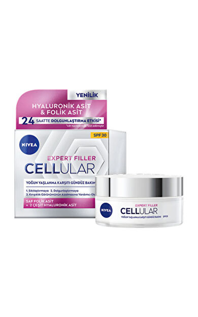 Nivea Cellular Expert Filler Yoğun Yaşlanma Karşıtı SPF30 Gündüz Kremi 50 ml