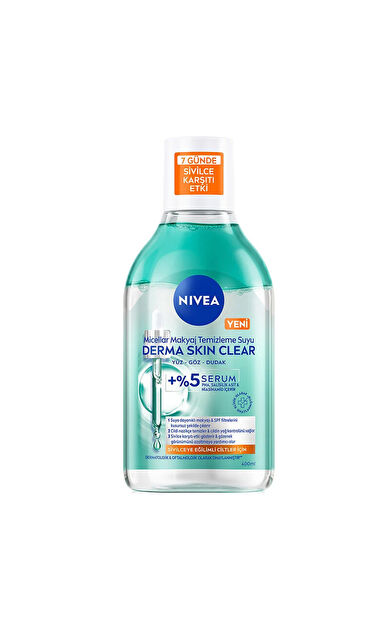 Nivea Derma Skin Clear Micellar Makyaj Temizleme Suyu 400 ml