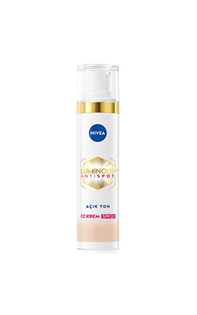Nivea Luminous Anti Spot CC Krem SPF 30 - Renkli Nemlendirici Açık Ton 40 ml