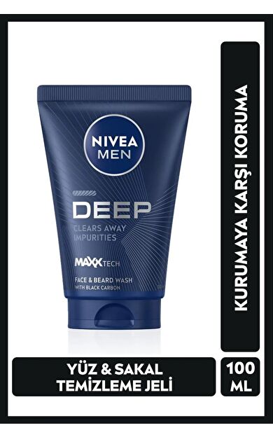 Nivea Men Deep Dimension Yüz Temizleme Jeli 100 ml