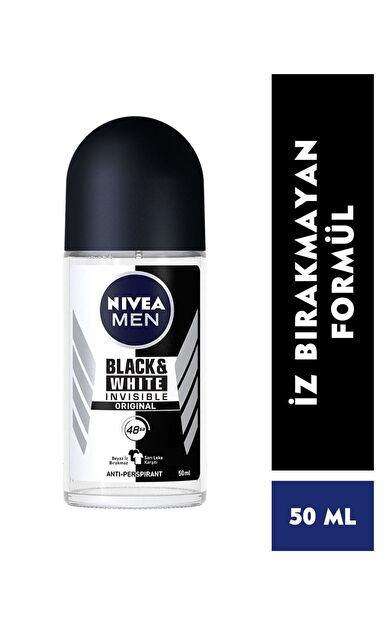 Nivea Men Erkek Roll-on Deodorant Black & White Invisible Original 50 ml