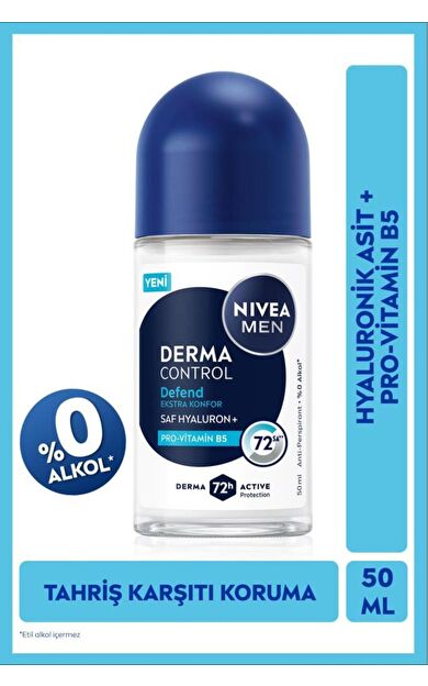 Nivea Men Erkek Roll-On Deodorant Derma Control Defend 50 ml