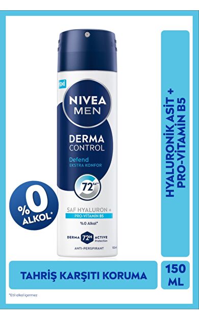 Nivea Men Erkek Sprey Deodorant Derma Control Defend 150 ml