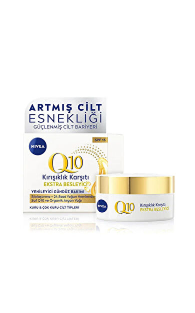 Nivea Q10 Ekstra Besleyici Gündüz Bakım Kremi Spf15+ 50 ml