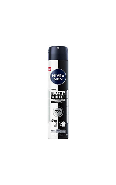 Nivea Men Black & White Invisible Original Erkek Sprey Deodorant 200 Ml