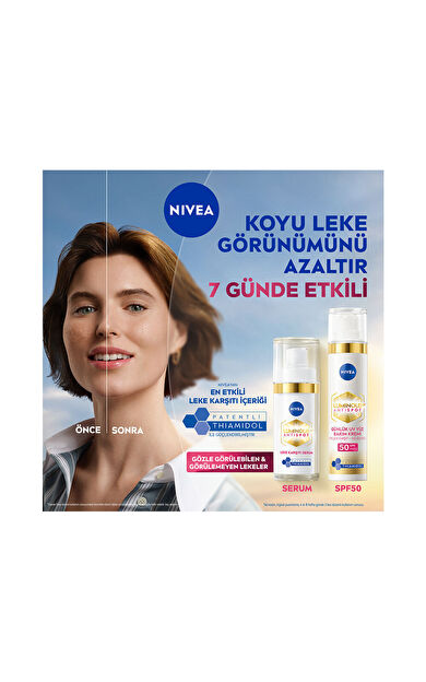 Nivea Luminous630 SPF50 Güneş Korumalı Leke Karşıtı Gündüz Yüz Bakım Kremi 40ml