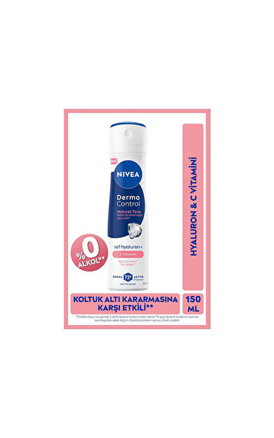 Nivea Deodorant Sprey Derma Kontrol Eşit Ton Kadın 150 Ml
