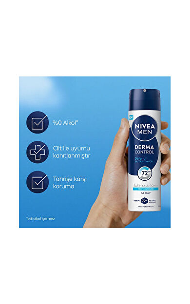 Nivea Deodorant Deep Derma Kontrol  Erkek 150 Ml