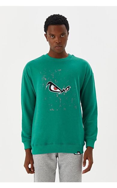 No Fear Erkek Sweatshirt Yeşil M500235