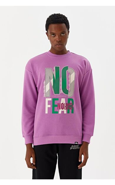 No Fear Erkek Sweatshirt Mor M500238