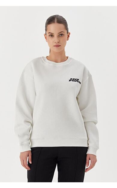 No Fear Kadın Sweatshirt Beyaz 72466