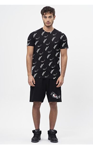 No Fear Orijinal Baskılı Erkek T-shirt Siyah