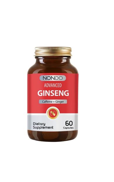 Nondo Advanced Ginseng With Caffeine + Ginger 60 Kapsül