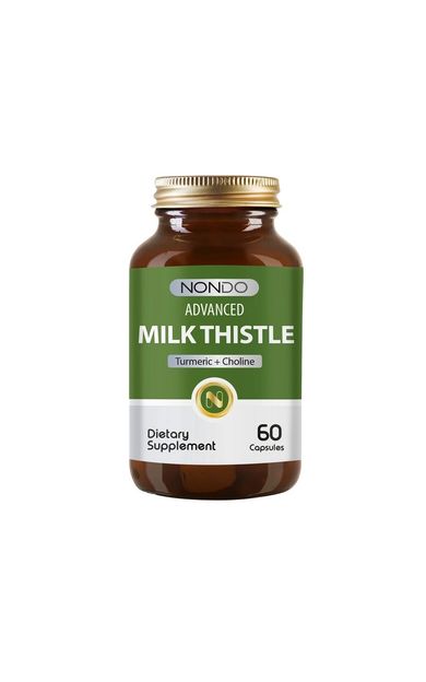 Nondo Advanced Milk Thistle With Turmeric + Choline 60 Kapsül