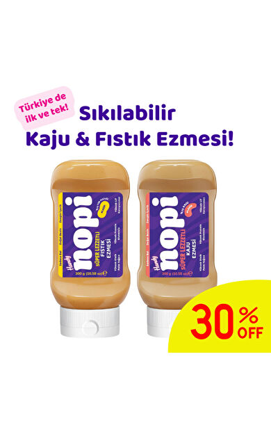 Nopi Handy – Sıkılabilir Kaju &amp; Yer Fıstığı Ezmesi (2 x 330 g)