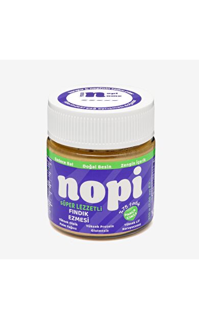 Nopi Parçacıklı Fındık Ezmesi 200G