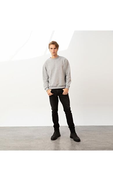 Nors Fenrir Sweatshirt Açık Gri Melanj