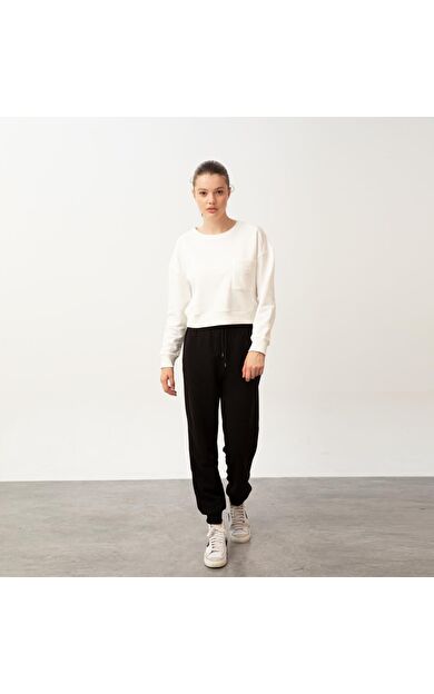 Nors Baldur Crop Sweatshirt Ekru