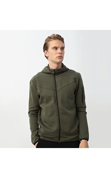 Nors Njord Kapüşonlu Sweatshirt Haki