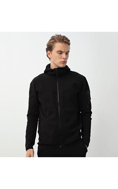 Nors Njord Kapüşonlu Sweatshirt Siyah