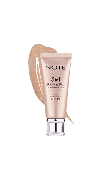 Note 3 In 1 Glowing Skin Tinted Moisturizer Krem Spf50 30 Ml