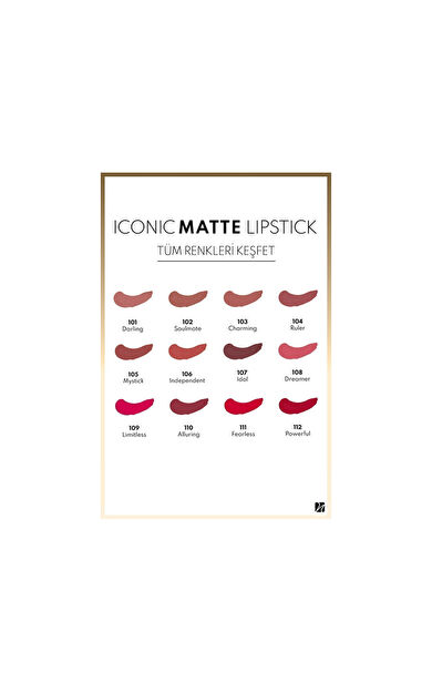 Note Iconic Matte Lipstick - 106 Independent