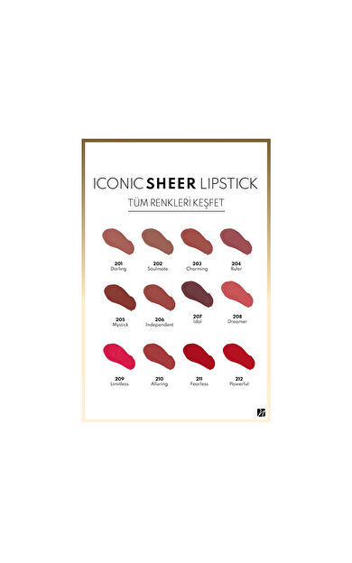 Note Iconic Sheer Lipstick - 207 Idol