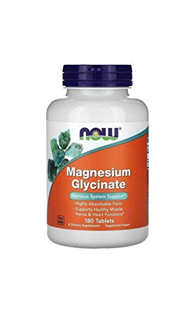 Now Foods Magnesium Glycinate 180 Tablets