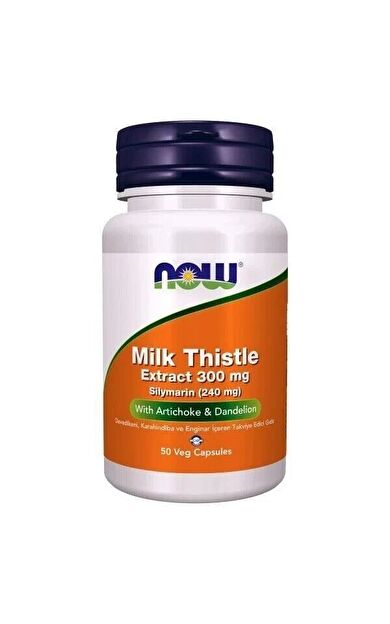 Now Foods Milk Thistle Extract 300 mg With Artichoke Dandelion 50 Capsules