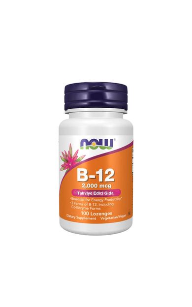 Now Vitamin B-12 2000 mcg 100 Lozenges