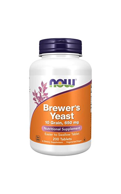 Now Foods Brewer's Yeast 650 mg 200 Tablets