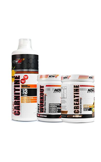 Nowup Nutrition Enerji ve Güç Üçlüsü Kombinasyon Paketi - Kas Gücü & Hızlı Toparlanma