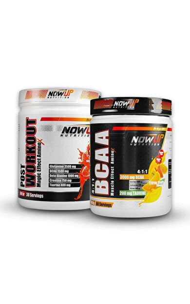 Nowup Nutrition Kaslarını Yenile Paketi | BCAA 4:1:1 &amp; Post-Workout