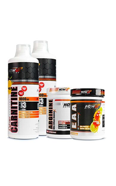 Nowup Nutrition Carnitine, Arginine ve EAA Kombinasyon Paketi - Power Trio Pack
