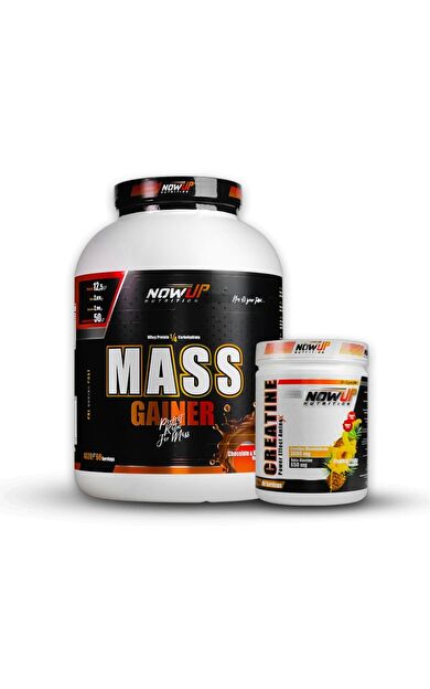 Nowup Nutrition Gainer Mass &amp; Kreatin Kombinasyon Paketi – Kas Hacmi ve Güç Artışı İçin
