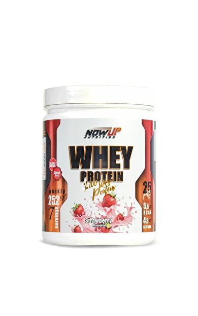 Nowup Nutrition %100 Whey Protein Çilek Aromalı 252 Gr | 25g Protein