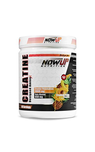 Nowup Nutrition Creatine Power Effect 360 gr - Tropikal Meyve Aromalı Güç ve Dayanıklılık Desteği